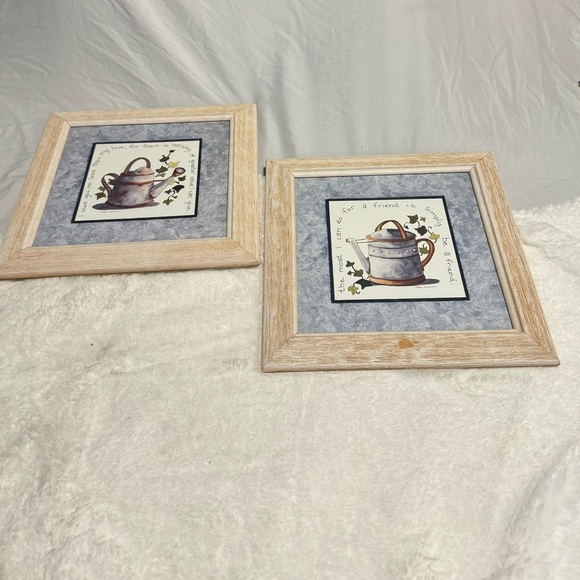 Vintage Country Kitchen Framed Watering Can Art Prints Bed Bath Beyond Set - Picture 5 of 14
